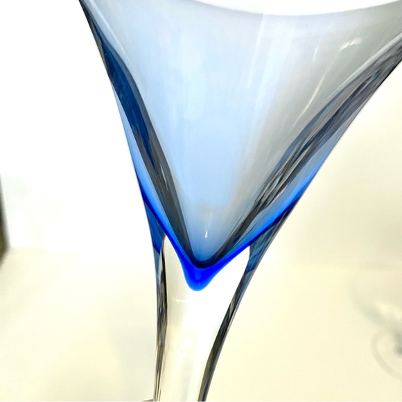 Krosno Dining Cratebarrel Krosno Rhapsody Blue Martini Glasses Set